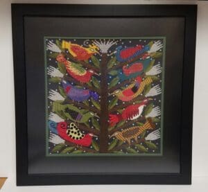 Custom embroidery Framing Project