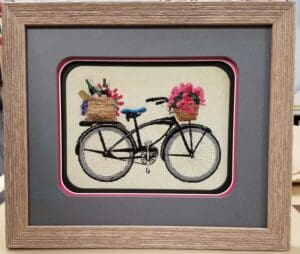 Custom embroidery Framing Project