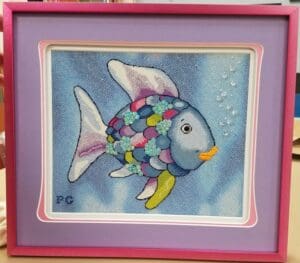 Custom embroidery Framing Project