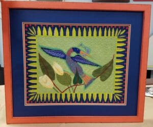 Custom embroidery Framing Project