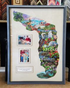 Custom Florida art Framing Project