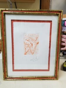 Custom Dali Original Art Framing Project