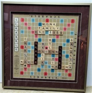 Custom Scrabble Framing Project