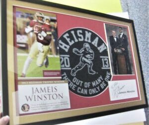 Custom Heisman Framing Project